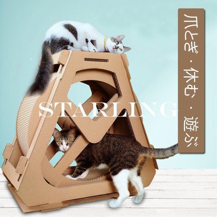 春の大ヒット S／MSIZE猫爪と観覧車キャットホイール猫トレッドミルキャットエクササイズホイール猫スクラッチボード回し車サイレントホイールストレス