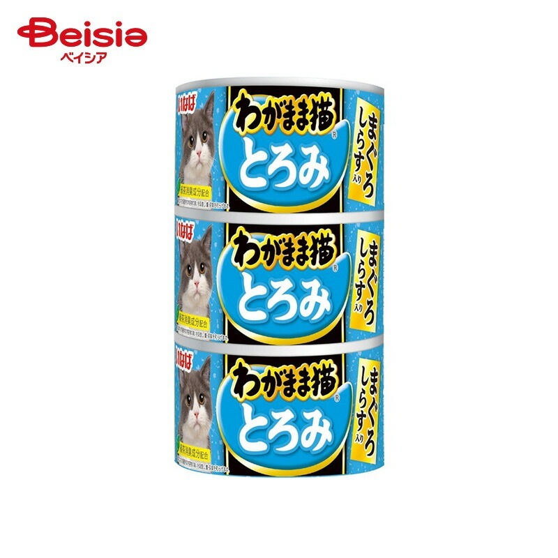 いなばペットフード いなば わがまま猫 とろみ 3缶 まぐろ しらす入り (140g×3)×18個 ペット