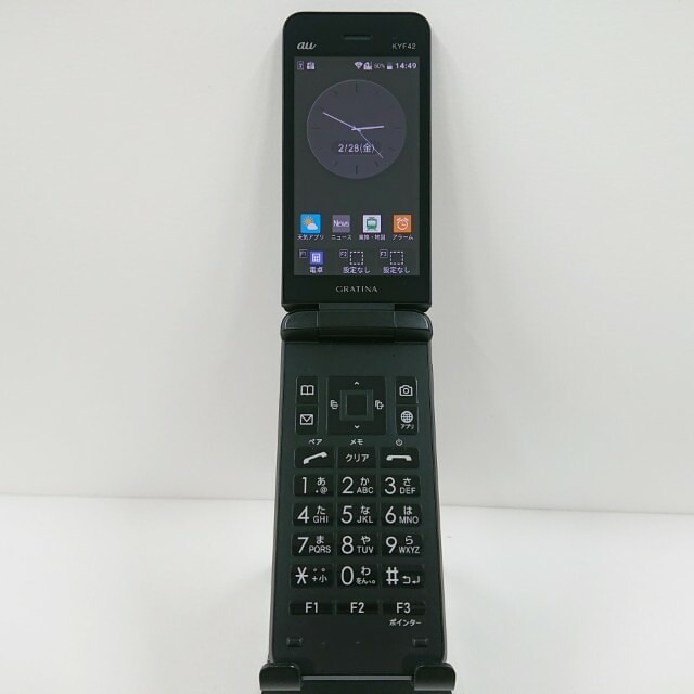 GRATINA KYF42 au ブラック 送料無料 本体 c10200 【中古】