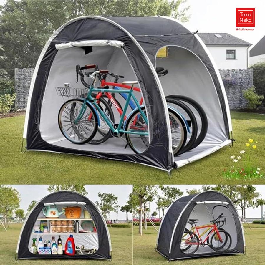 自転車 テント サイクルハウス 2ドア 自転車 収納 屋外 自転車置き場 自転車 ガレージ 物置 バイクガレージ 自転車 車庫 サイクルパーキング 自転車小屋 日焼け