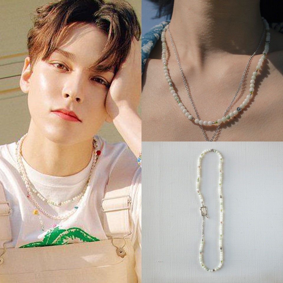 Vernon - Buddhist color gemstone necklace