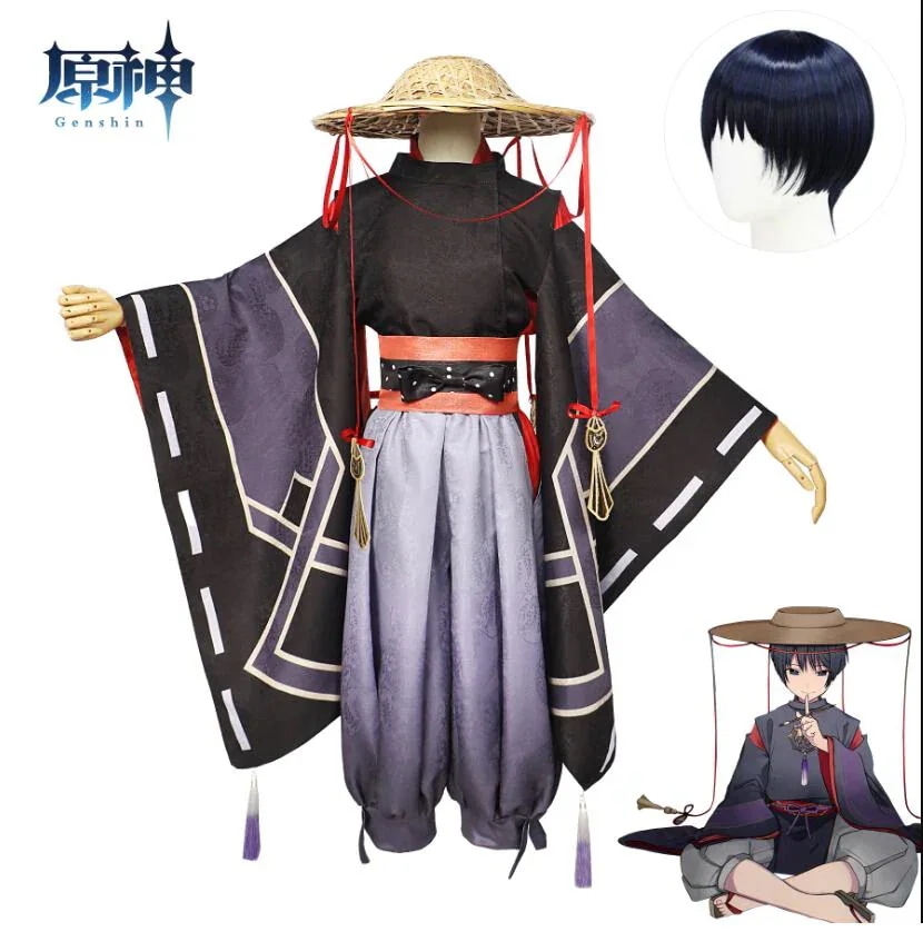 原神 Genshin 散兵 スカラマシュ コスプレ衣 流浪者 げんしん コスチューム ハロウィン 変装 仮装期間限定30％
