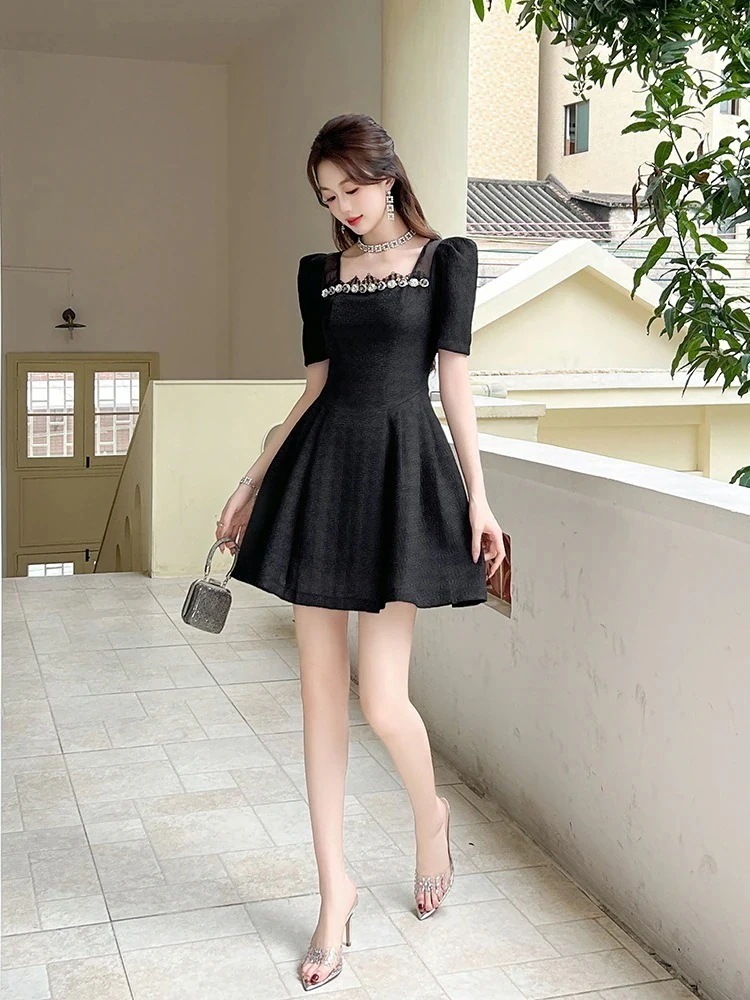 【JY.上品】 2025夏 お姫様 ショートワンピース 誕生日 ドレス パーティードレス大人 同窓会 披露宴 卒業式 結婚式 演奏会 ウェディング 二次会 メガ割