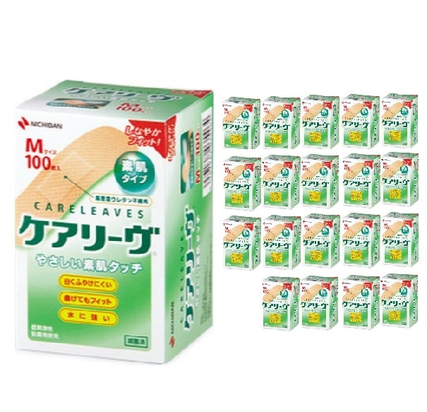 ケアリーヴ 絆創膏Mサイズ 100枚入り 20個セット やさしい素肌タッチ ケアリーブ ばんそうこう