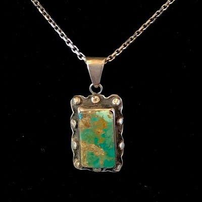 手作りシルバーターコイズストーン　5.6g