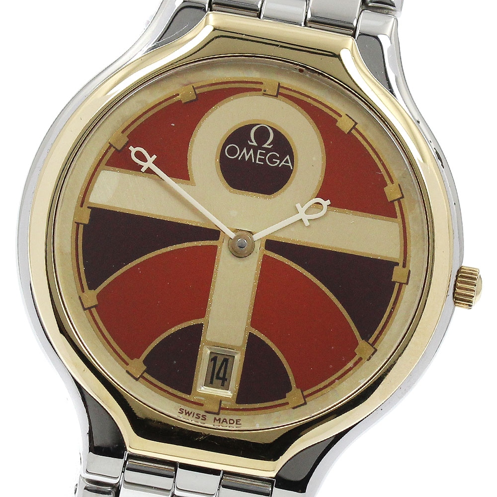 オメガ OMEGA デビル YGベゼル ユニークダイヤル クォーツ メンズ _920126【中古】