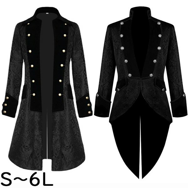 メンズ ジャケット アウター ベルベット 大きいサイズ 燕尾服 タキシード ミモレ丈 王子様 ステージ衣装 舞台 演出 貴族 コスプレ 衣装 オペラ用衣装 男性 大人 忘会 イベント 発表会 演奏会