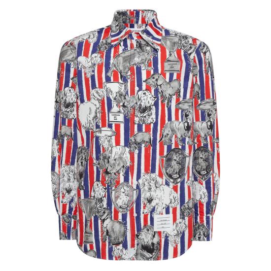 THOM BROWNE Men Shirts MWL272A F1128 960 RED BLUE