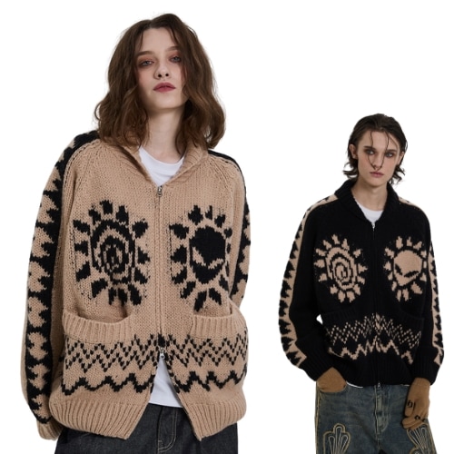 Alien Nordic Zip-up エイリアンカーディガン 2色