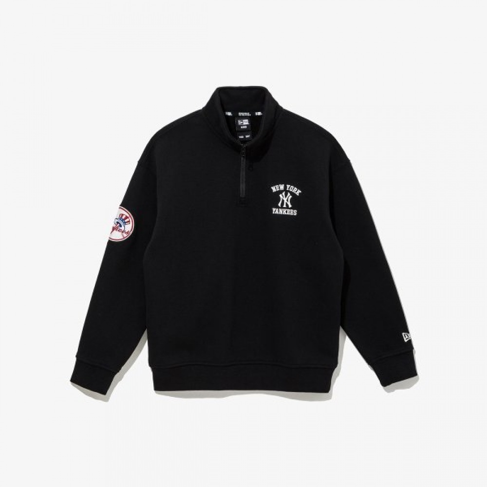 MLB キッズ ハーフジップ ブラック 14863837