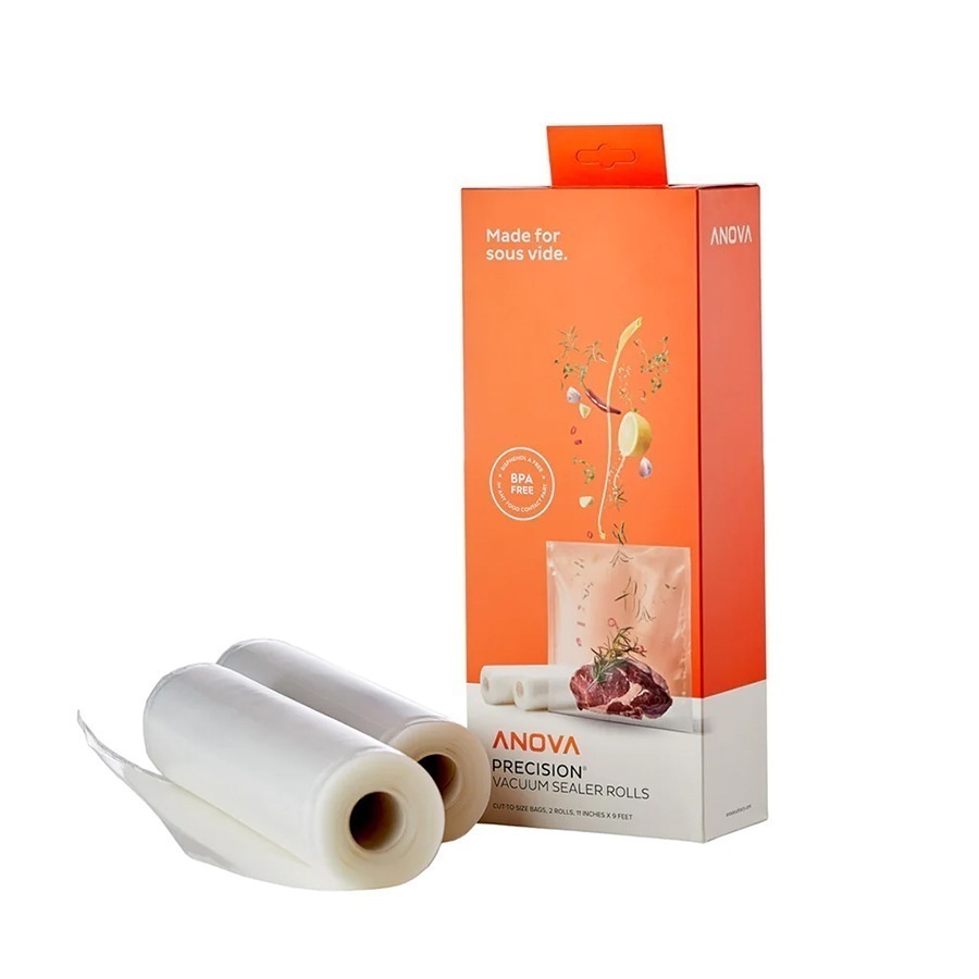 Anova 精密食品真空バッグ (サイズに合わせてカットされたバッグ 2 ロール28cm x 600cm) （関税はお客様のご負担となります）