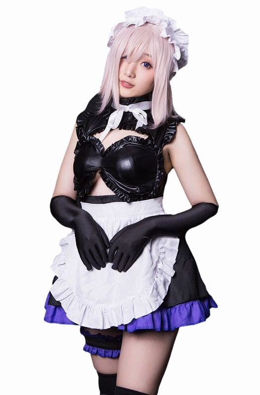 Fate Grand Order 風 FGO マシュ コスチューム コスプレ衣装 3点セット サイズ S―XL