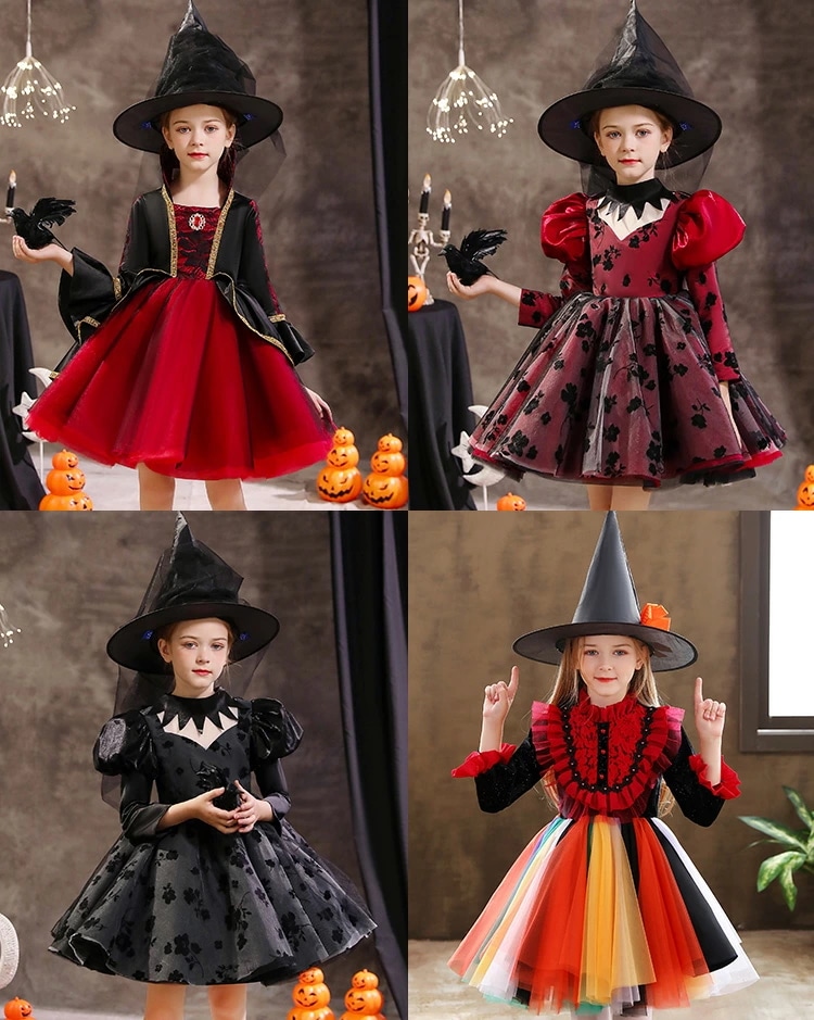 ハロウィン コスプレ 女の子 衣装 魔女 巫女 お姫様 ドレス ワンピース キッズ ジュニア コスプレ ハロウィン 仮装 コスチューム ワンピース 子供服 キッズ 子供 仮装 変装 イベント 演出服