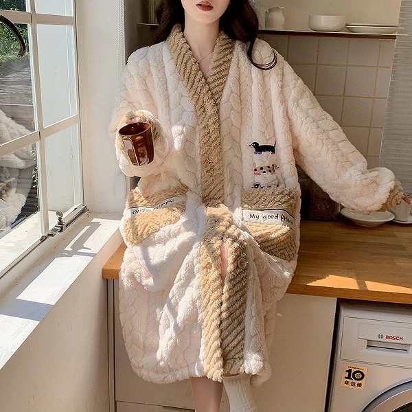 レディース・パジャマ・暖かい・ルームウェア・多色・部屋着 M～XXL 13色　ワンピース