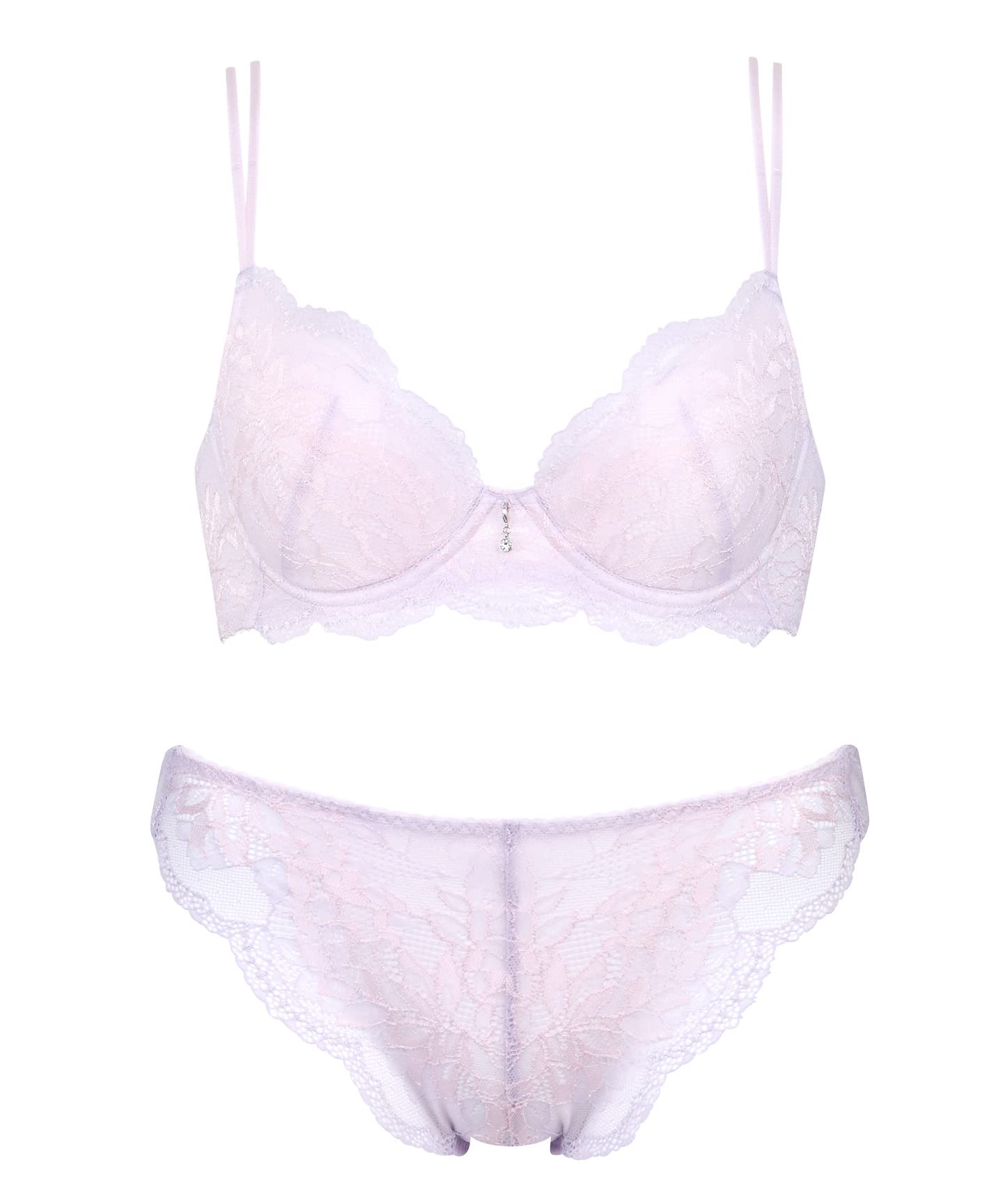 Wing/Wacoal(ウイング/ワコール) ブラ&ショーツセットWing Lesiage 軽やかで繊細なレース ショーツはきこみ丈あさめ ブラジャー ショーツセット ブラ PB7200レディース