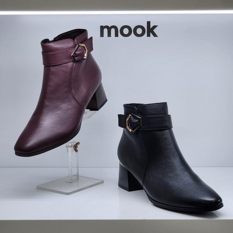 女性六角形の配色コーティングバックル装飾アンクルブーツ 322611 AA AH TZHP1DC