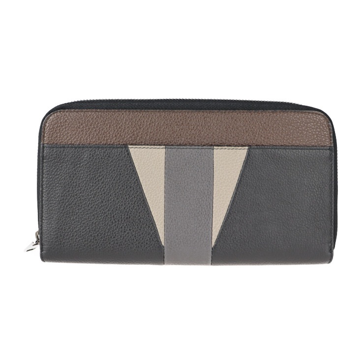 超美品 Furla フルラ ラウンドジップ ウォレット 長財布 レザー ブラック ブラウン グレー オーガナイザー ラウンドファスナ 二つ折り財布【本物保証】