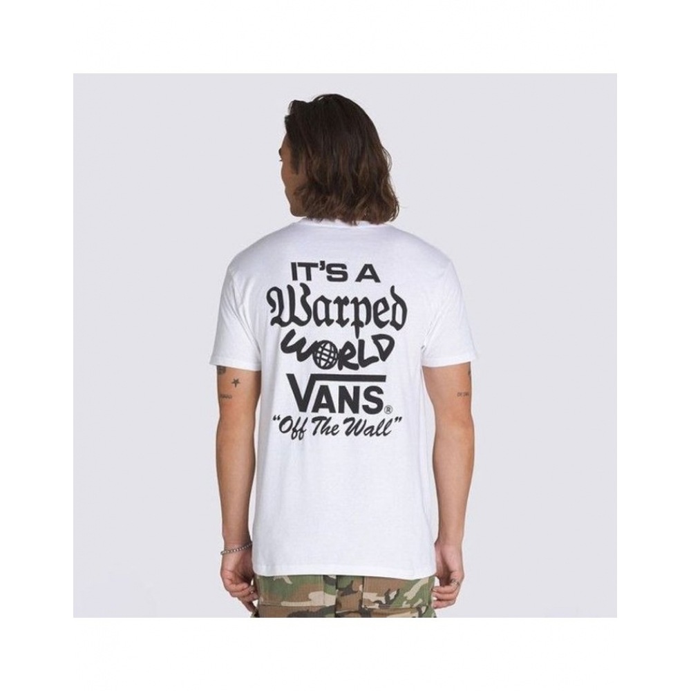 バンズラボワールドショートスリーブ T シャツホワイト VN000M5EWHT