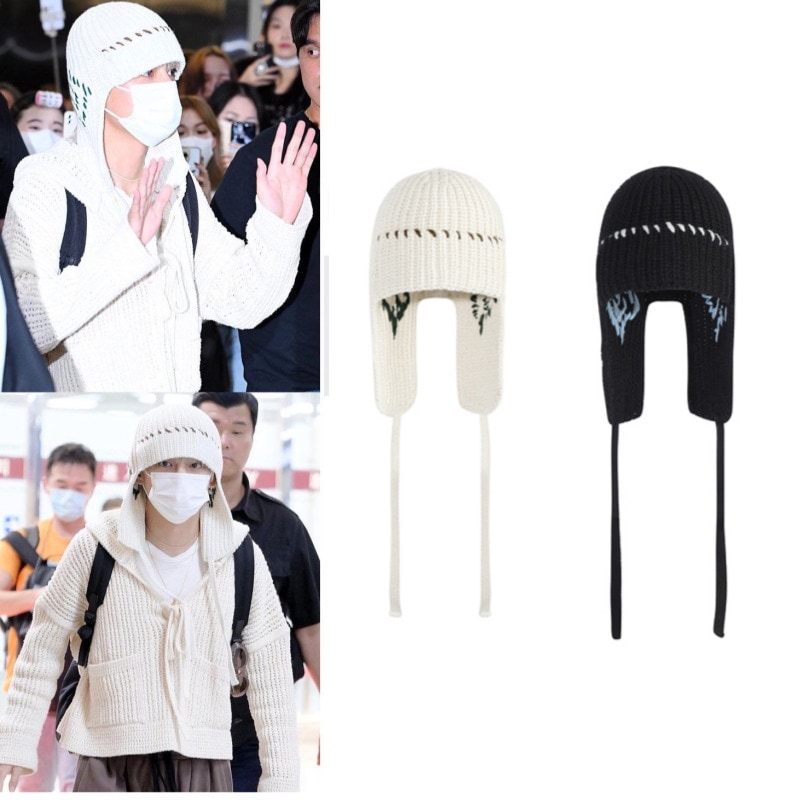 【BTS V テテ着用】HAND STITCH KNIT TROOPER　Vニット帽