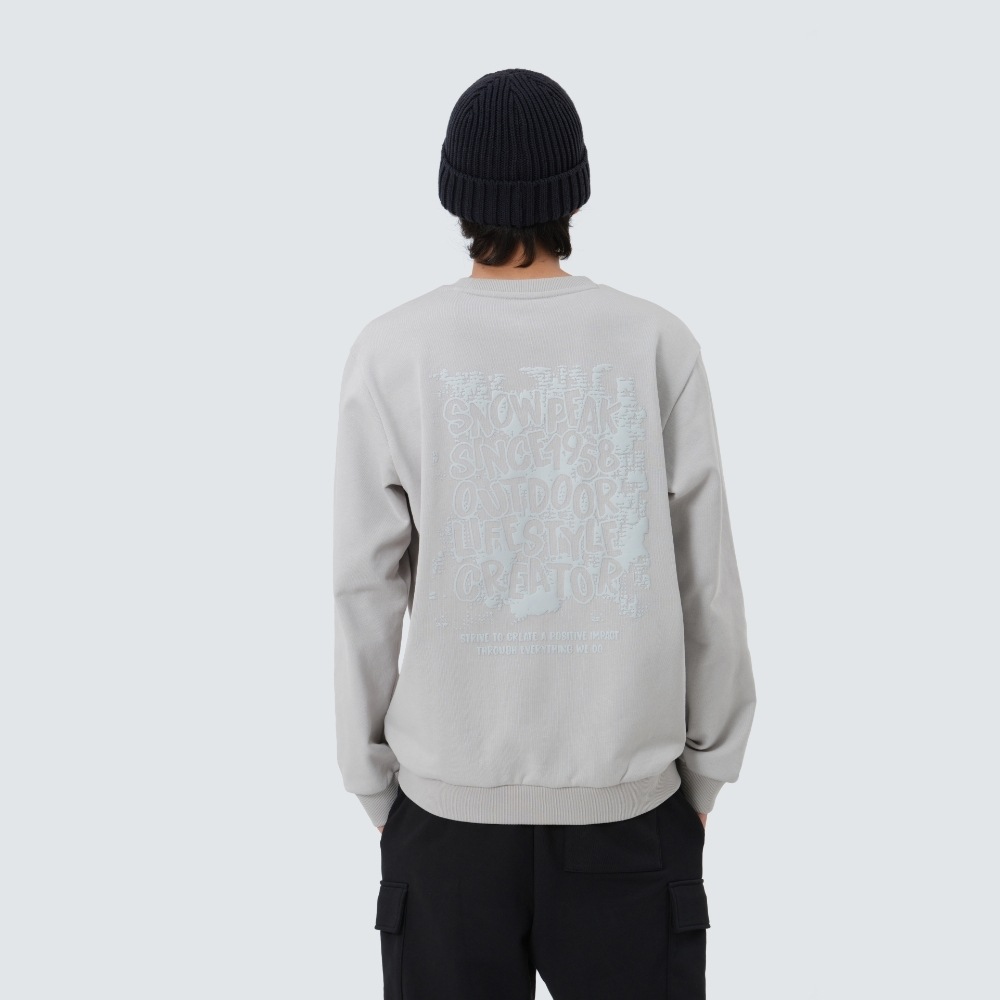 スノーピークアパレルファイヤーグラフィックスウェットシャツジェイド (S25FMFHT66)