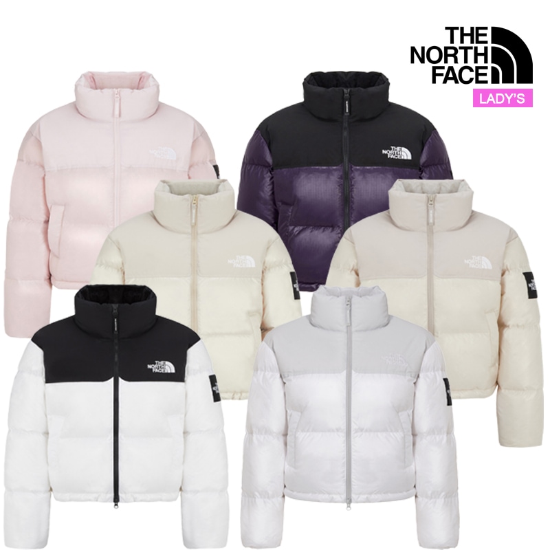 ホワイトラベル レディース ノベルティー ヌプシ RDS ダウン ジャケット NJ1DQ85 女性 クロップド丈 トップス アウター 暖かい 厚手 中綿 防寒 防風 おしゃれ 韓国 ファッション