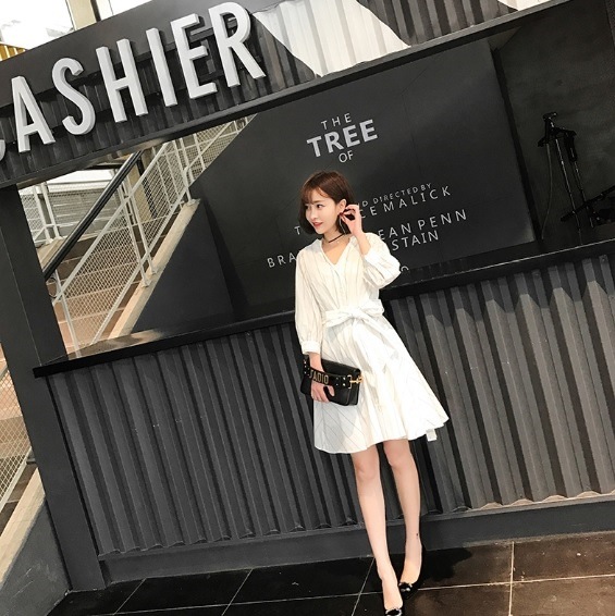 信頼 フレアシャツワンピース シャツワンピ サイズ S Imepac Edu Br