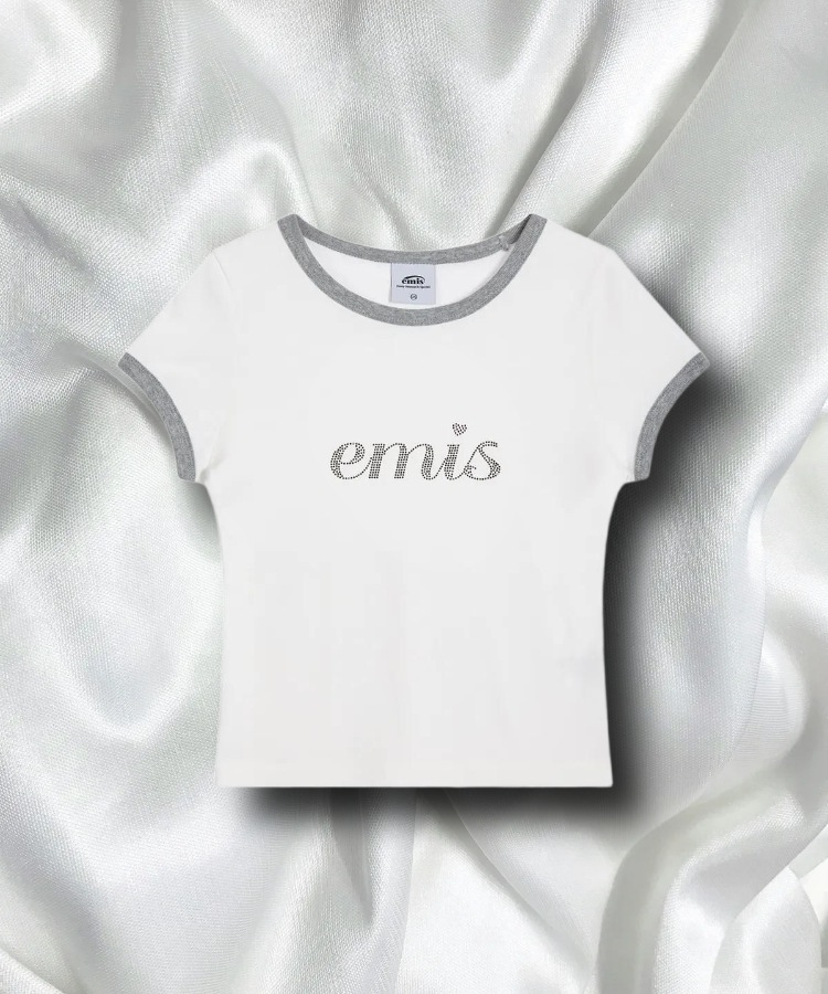 【EMIS】 LETTERING LOGO T-SHIRT /追跡付 Qoo10 EMIS LETTERING ロゴ 半袖 Tシャツ