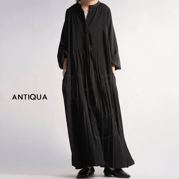 ブリーツワンピース ワンピース レディース ロング 長袖 ・メール便不可