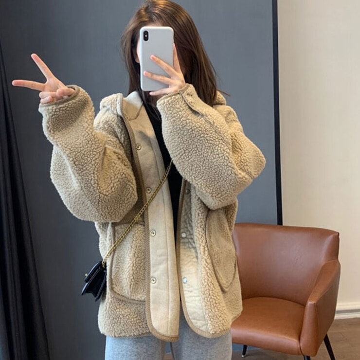 アウター レディース コート ショートコート ジャケット オーバーコート ミディアムコート ショートコート 無地 長袖 フード付き 前開き ビッグシルエット ウールライク 厚地 大人可愛い きれいめ