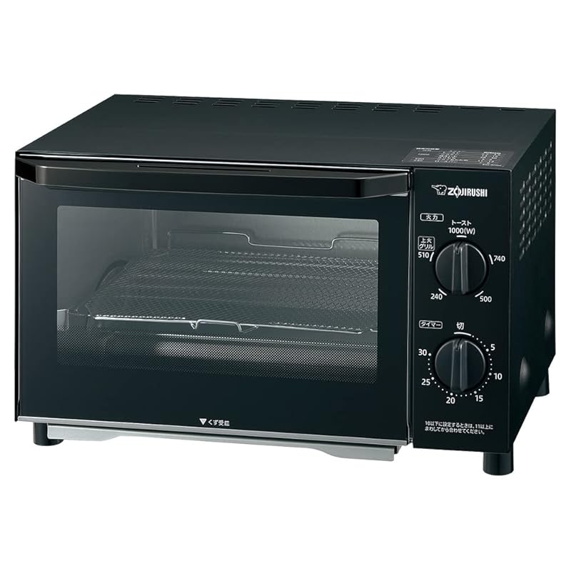 象印マホービン オーブントースター 2枚焼き マットブラック EQ-AH22-BZ