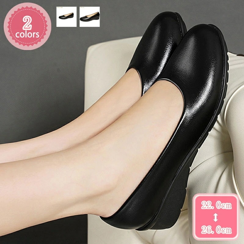 1000円OFFクーポン 大きいサイズ 婦人靴 走れるパンプス アーモンドトゥ 痛くない ローヒール ウエッジソール 走れる 痛くない 黒 ヒール パンプス 走れる 黒 ラウンドトゥ パンプス ウェッ