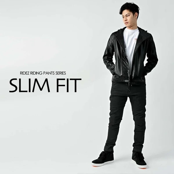 RIDEZ RDB1034 TAPERED BAGGY PANTS BK S