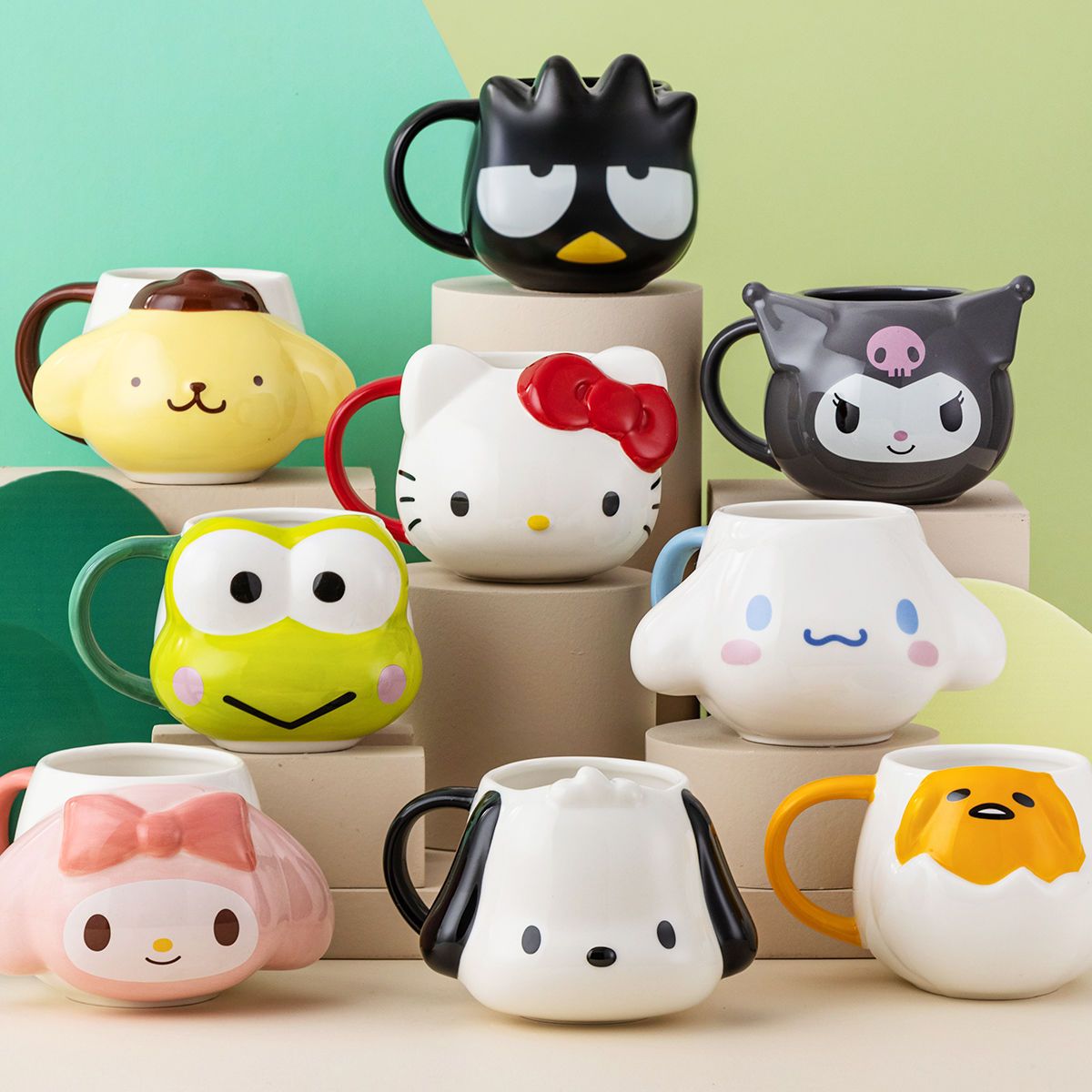 大人気！ ハローキティマグカップセラミックレリーフカップins高颜値個性カップ家庭用水カップ 水筒 マグボトル