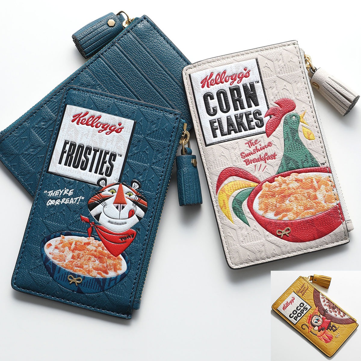 ANYA HINDMARCH アニヤハインドマーチ コインケース カードケース Anya Brands Zip Card Case 182911 182928 182904 カラー3色