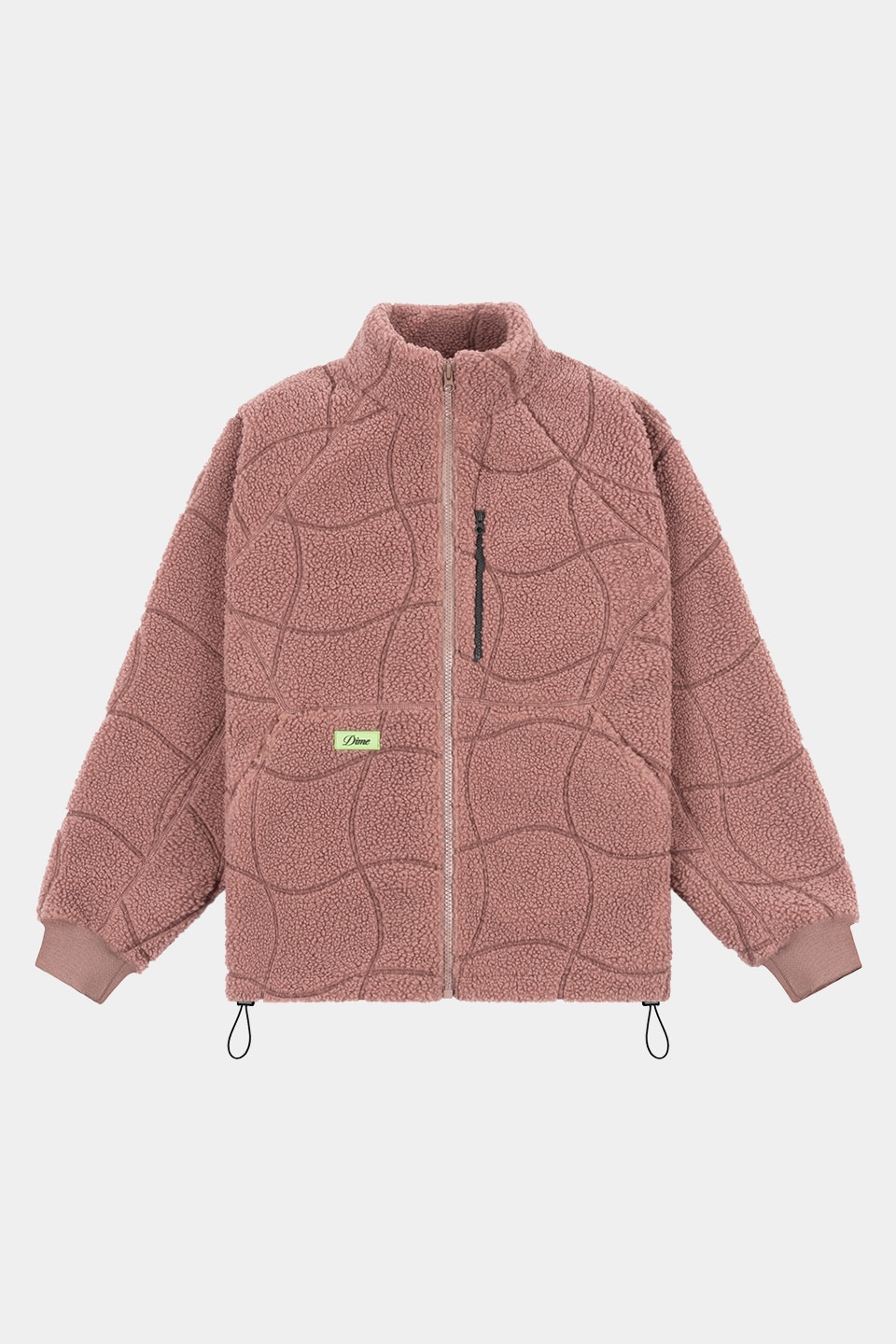 【DIME】 COVERSTICH SHERPA FLEECE : MAUVE