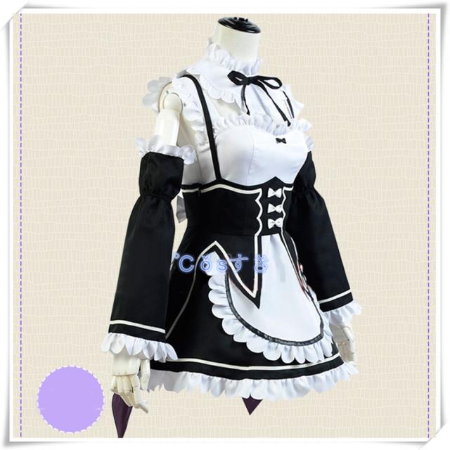 Re：ゼロから始める異世界生活 リゼロ ラム レム メイド服 風 コスプレ衣装 コスチューム アニメ イベント パーティー 仮装