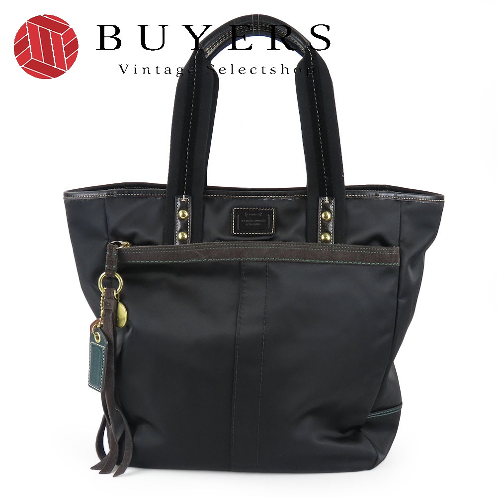 中古 トートバッグ 10101 ナイロン ブラック ゴールド金具 カジュアル レディース 女性