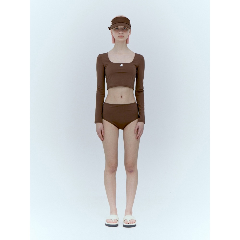 レスト & レクリエーションロングスリーブビキニセットブラウン 18,848円