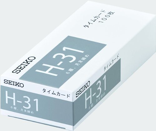 （まとめ買い）セイコー タイムカード H-31 1-130-0175 00940632 [x3]