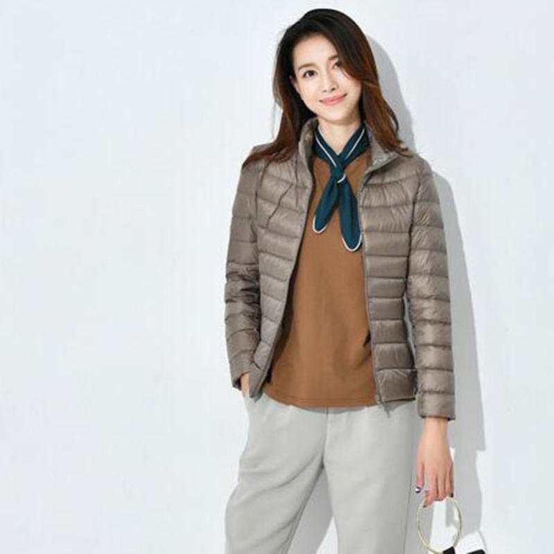 ウルトラライトダウンジャケット レディース ダウンコート インナーダウン トップス 大きいサイズ 撥水 軽量 薄い 暖かい 無地 シンプル ショート丈 アウター コンパクト 秋 冬 大人 婦人 おしゃ