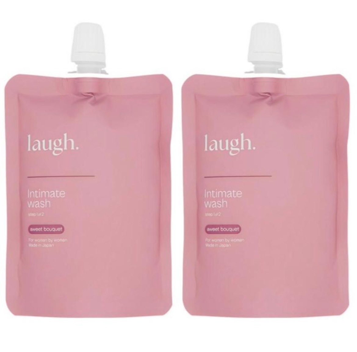 laugh. Intimate Wash 本体100ml 詰替用100ml×2個 Qoo10] laugh. 【詰め替え用2袋】リニューアル版 lau : ボディ
