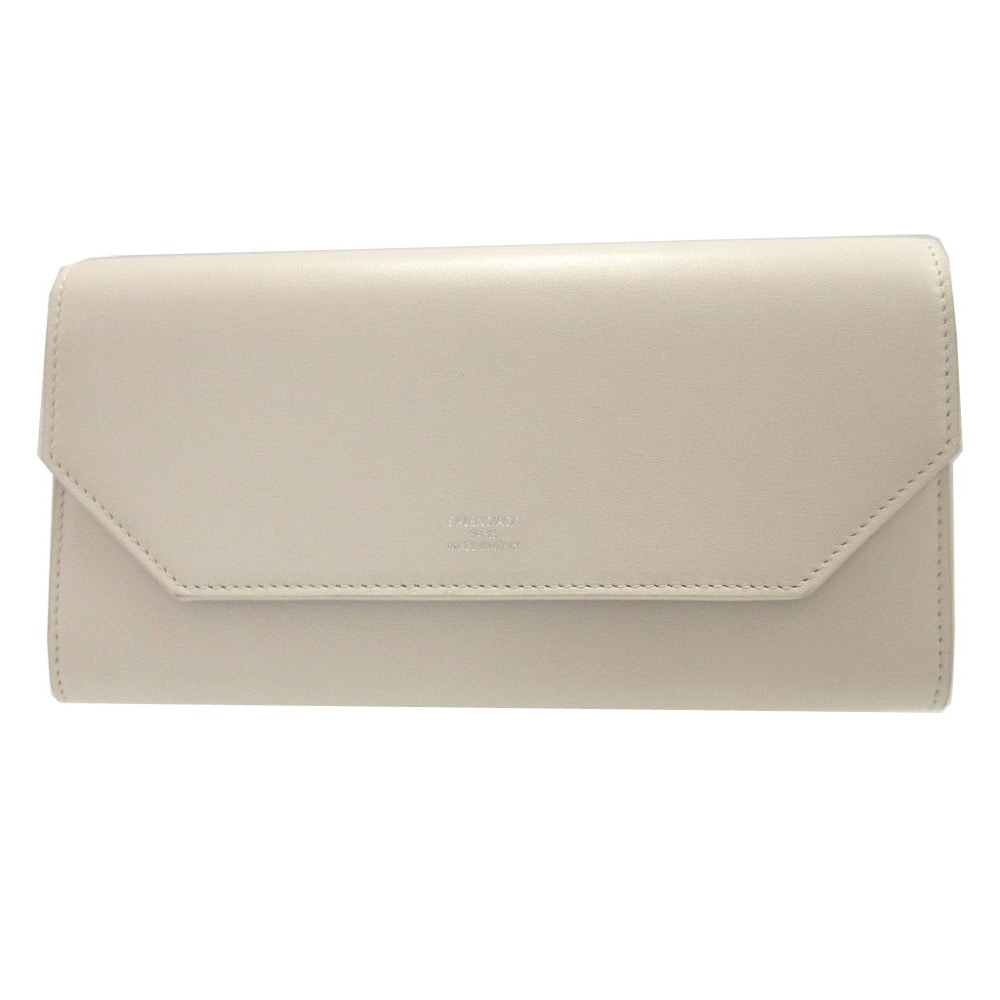 新品同様 2つ折り ENVELOPE 736732 長財布 レザー/レザー ホワイト 0336【中古】 レディース