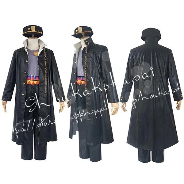 ジョジョ奇妙な冒険 黄金 空條承太郎 コスプレ衣装 ウィッグ 靴 日常服 コス コスチューム仮装変装 ハロウィン