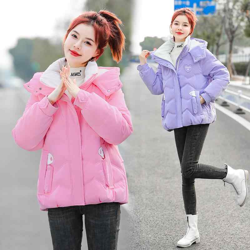 秋服 レディース ファッション オシャレ カワイイ シンプル 大人カワイイ 大きいサイズ 綿服 ガール コットン ジャケット フード付き 冬 ジャケット