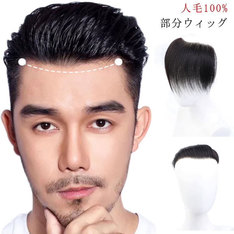 人毛100% 部分ウィッグ ウィッグ ショート 人毛100 メンズ