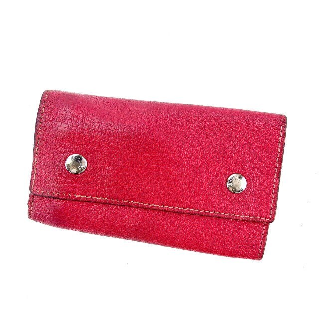 キーケース 6連キーケース セリエ チェリーピンク シルバー 中古