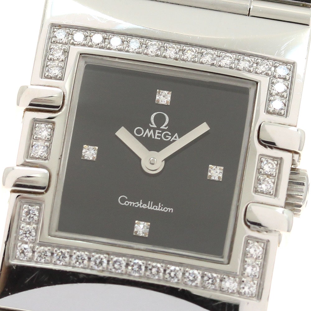 オメガ OMEGA 1528.46 コンステレーション カレ クアドラ 4P ダイヤベゼル クォーツ レディース _930609【中古】