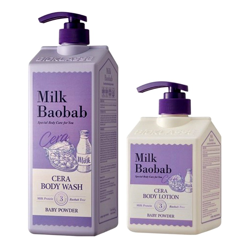 【ボディウォッシュ1200ml+ボディローション600ml ベビーパウダーの香り】保湿 栄養供給 鎮静 韓国ボディケア しっとり肌 真空保湿
