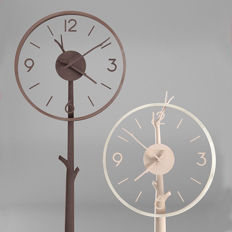 掛け時計 壁掛け時計 時計 壁掛け 北欧 おしゃれ 木製 天然木 シンプル ナチュラル モダン 静音