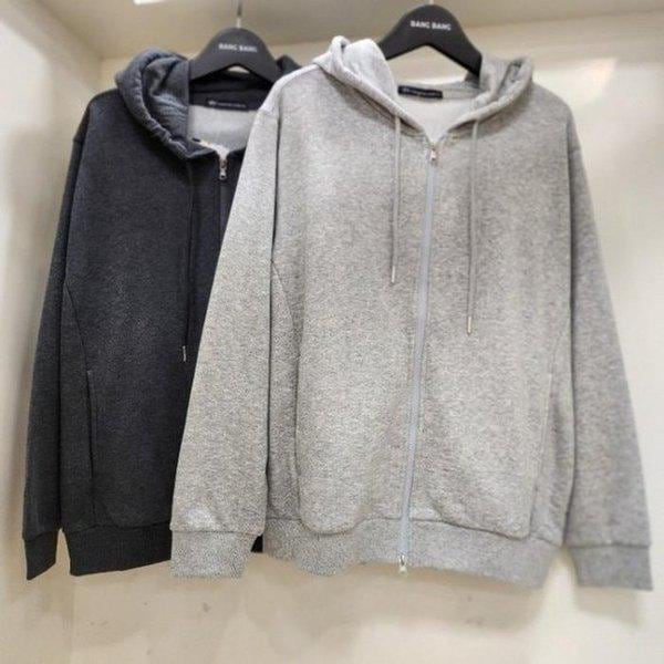 HC15 春 男女共用 ベーシックでシンプルなフード付き長袖ジップアップ NTM160 (45787552)